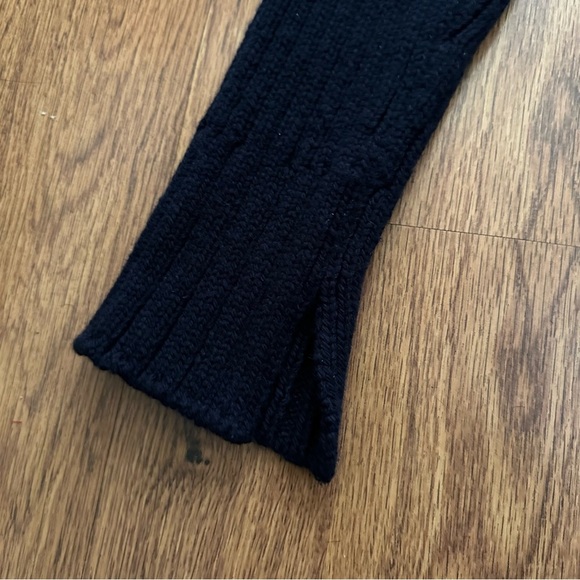 G. By Goop Navy Blue Knit Merino Wool cable chunky  Sweater Size Medium - Picture 8 of 13